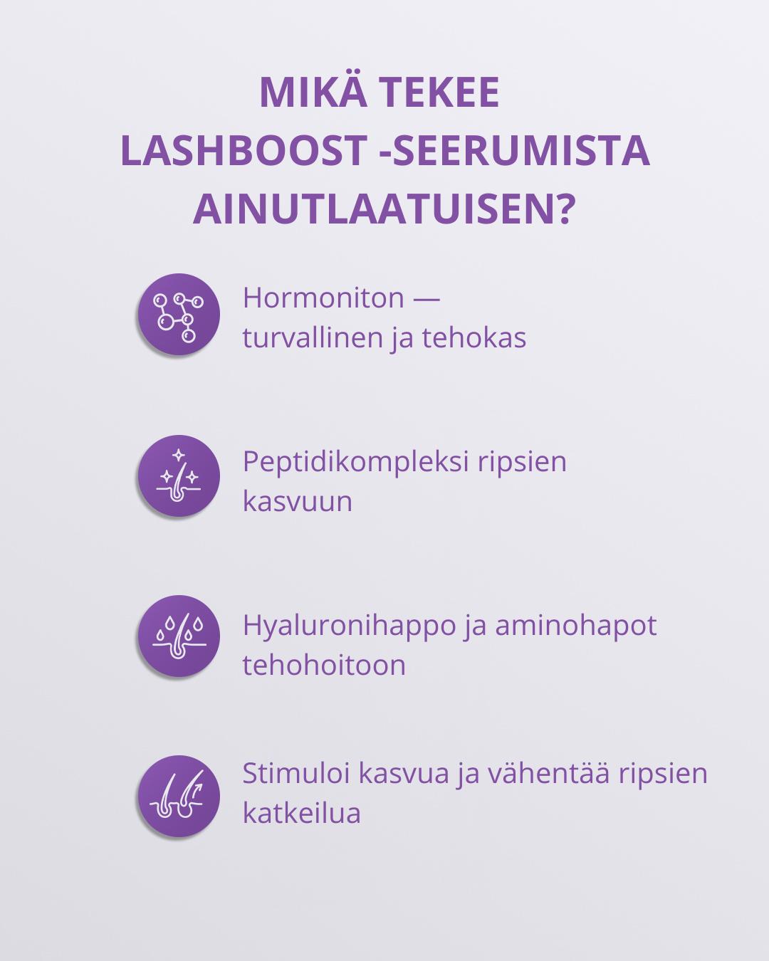 LashBoost Peptide Lash Care Serum - Ripsi Seerumi