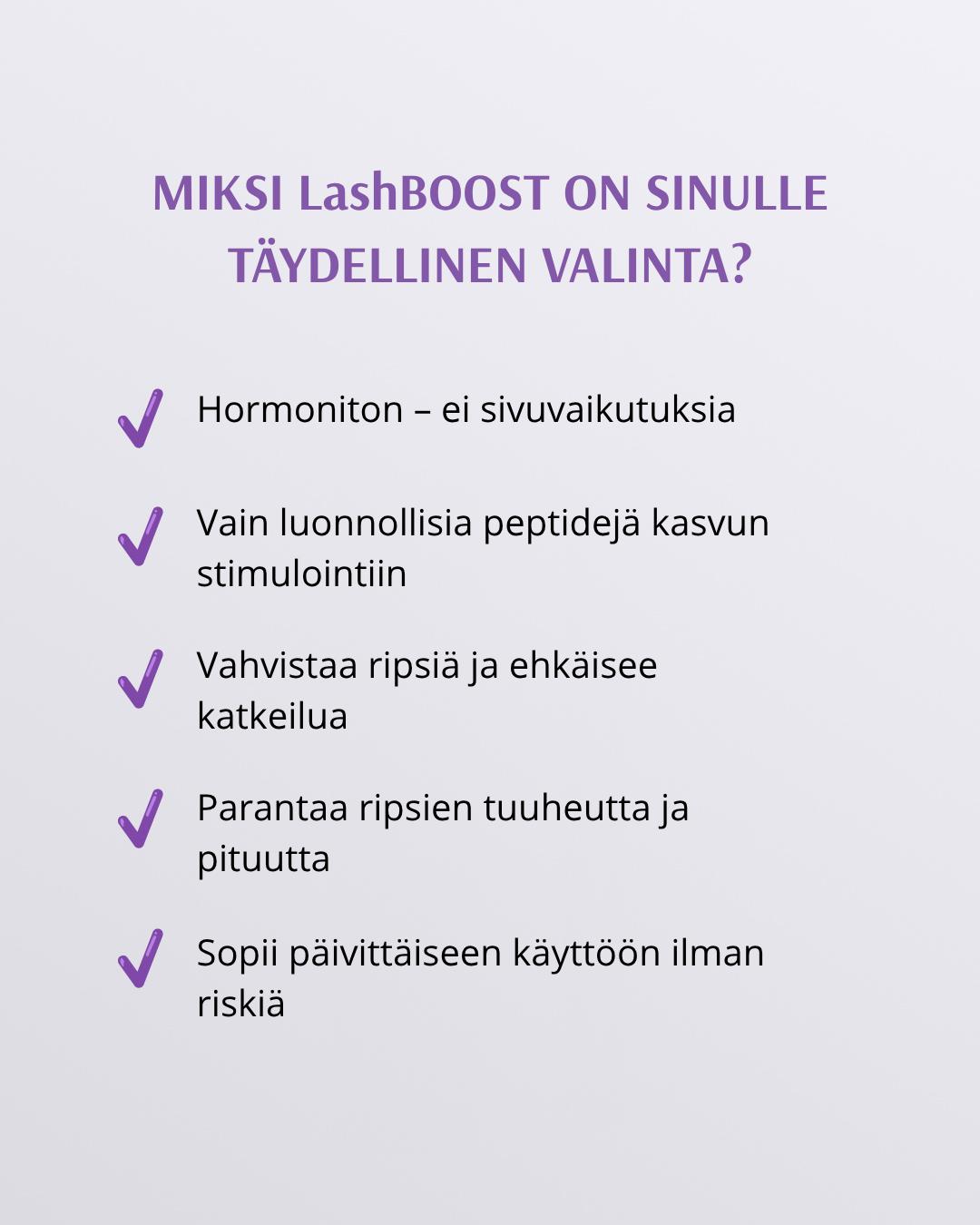 LashBoost Peptide Lash Care Serum - Ripsi Seerumi